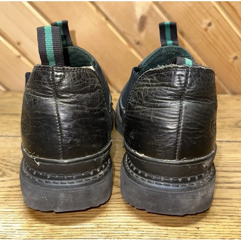 Georgia Giant Romeo Men's 12M Black Leather Ankle Slip On WP Boots Work‎ GR270